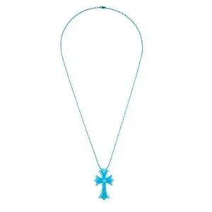 ◆入手困難◆CHROME HEARTS◆Silichrome CH Cross Pendant Blue Chrome Hearts Silicone CH Cross Necklace Blue – THEPARKS